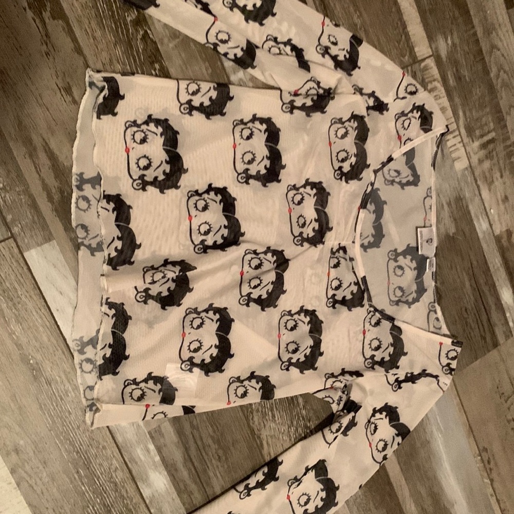 Mesh Betty boop top